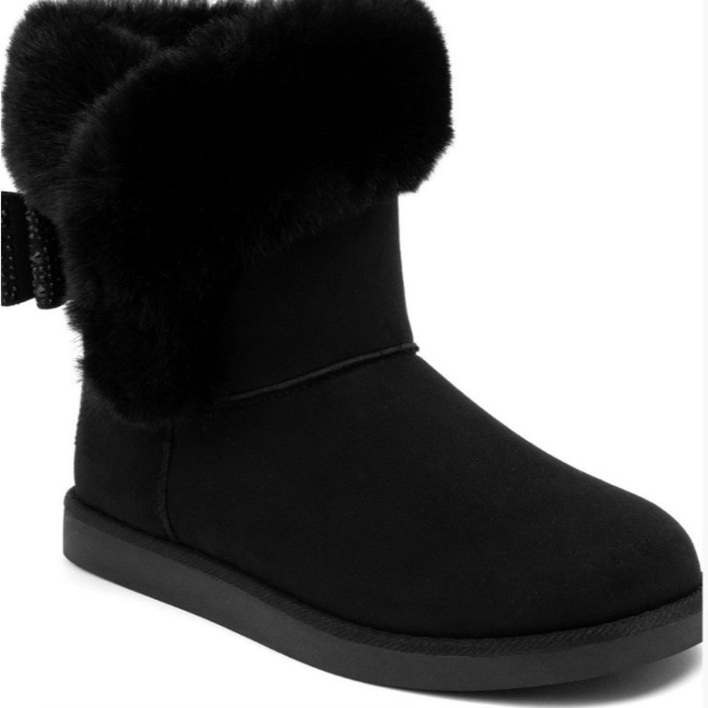 Juicy Couture Black Fur Winter Boots